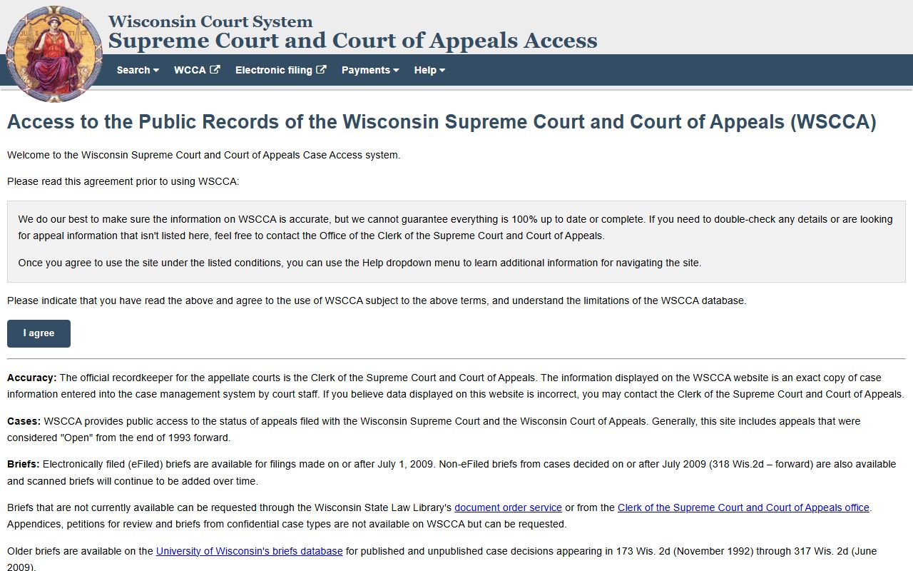 Wisconsin appellate case search for Waukesha County Circuit Court appeals