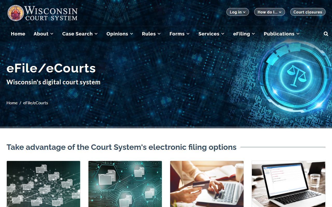 Wisconsin eCourts system showing Waukesha County court dockets and case events